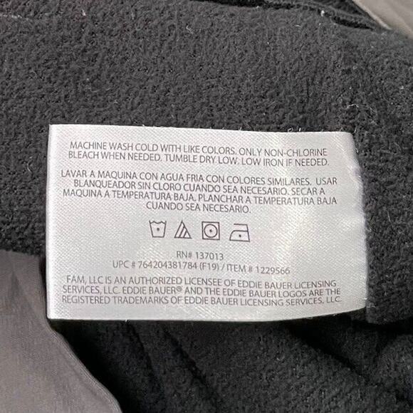 Eddie Bauer Mens Size 36X30 Gray Nylon Fleece Lined Pants Actual 38X29 Gorpcore - Picture 8 of 13